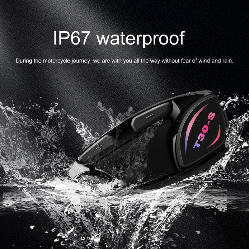 Ghf Wireless Bluetooth Helmet Earphone 5.3 Interphone Helmet Headset for Motorcycle