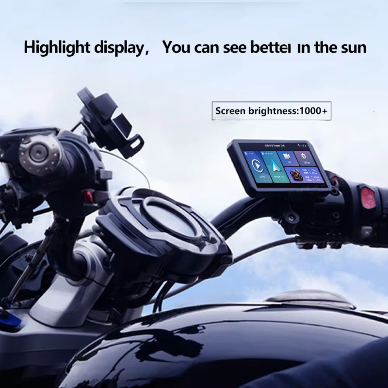 Ghf Universal Portable 6.3 Inch Touch Screen Wireless Motorcycle Carplay Android Car Radio GPS Ipx7 Waterproof Car MP3 Player
