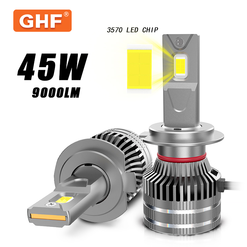 H4 H7 LED Head Lamp 45W 9000lm Auto Light 3570 Chip High Power Car LED Headlight