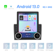 Popular Android 13 Car Audio 9.7 Inch Vertical Dual Knob Large Screen Multifunction Player with Apple Carplay/Reverse Camera