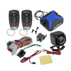 Car Alarm Security with Two 4-Button Remotes with Lock/Unlock, Keyless Key Fob for Middle East Market