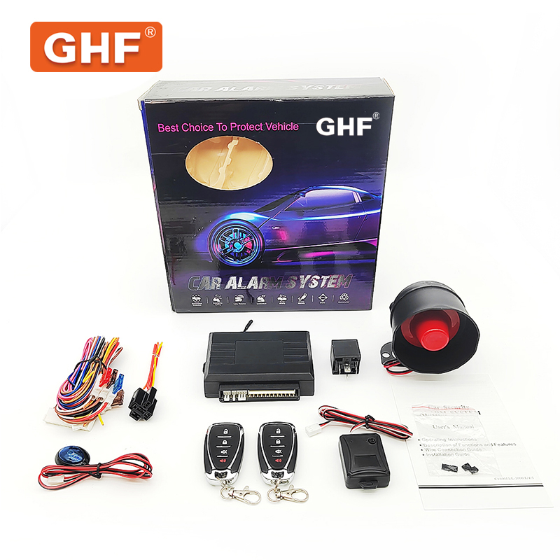 Anti Robbing Universal Self Starter Immobilizer Remote Cars Vibration Security DIY Car Alarm System