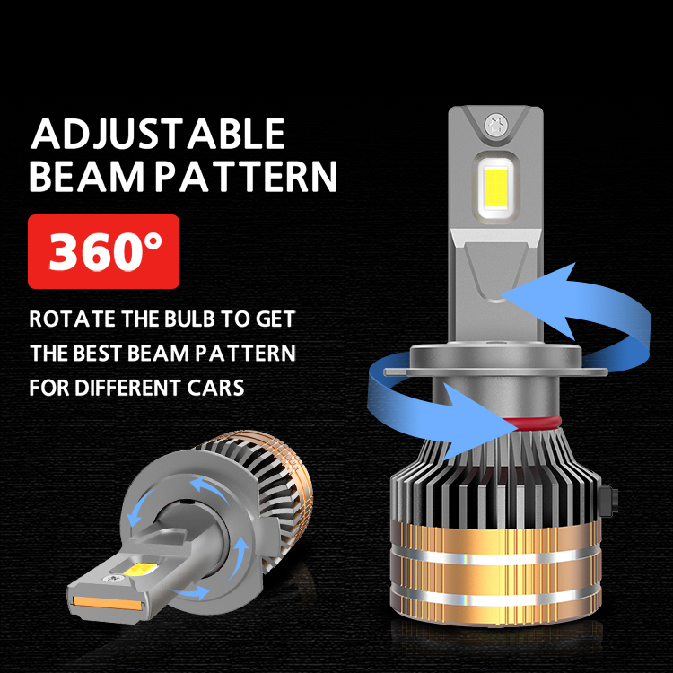 H4 H7 LED Head Lamp 45W 9000lm Auto Light 3570 Chip High Power Car LED Headlight