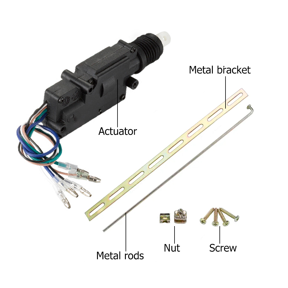 Car Door Lock Actuator 5 Wires Electric Heavy Motor Central Door Lock for Russian Market Car Alarm