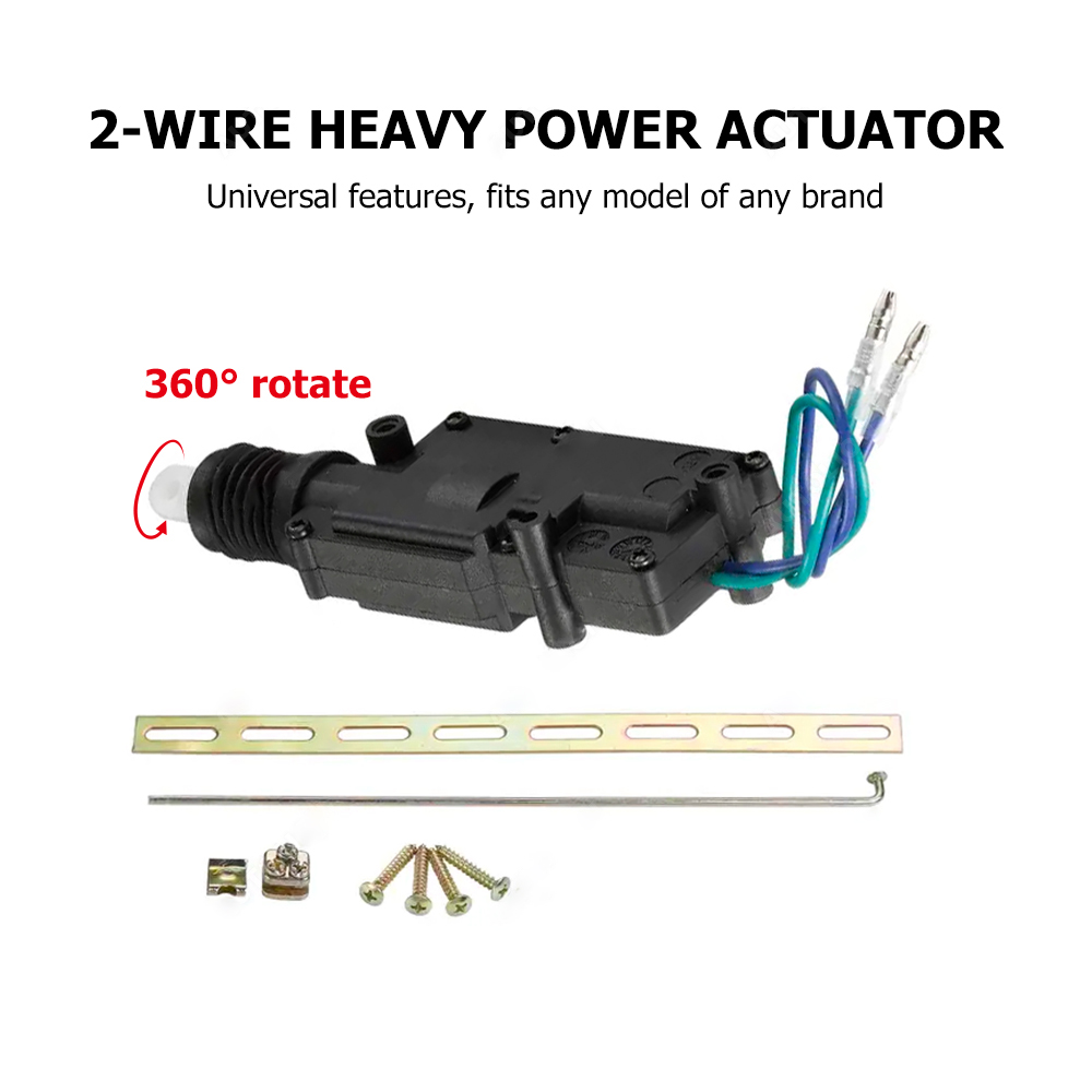 Auto Parts Universal Central Locking System Kit 2 Wires Car Door Lock Actuator for Russian Market