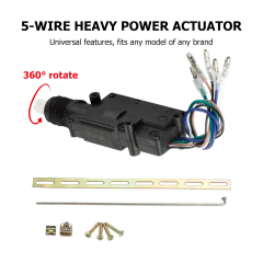 Car Door Lock Actuator 5 Wires Electric Heavy Motor Central Door Lock for Russian Market Car Alarm