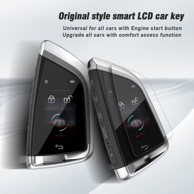 USB Chargeable Large Battery Smart Remote Control LCD Touch Screen Car Key