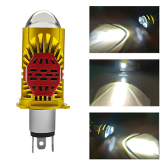 Motorcycle H4 LED Headlight Projector Lens 42W 4200lumem LED Bulbs High/Low Beam Car Bulb
