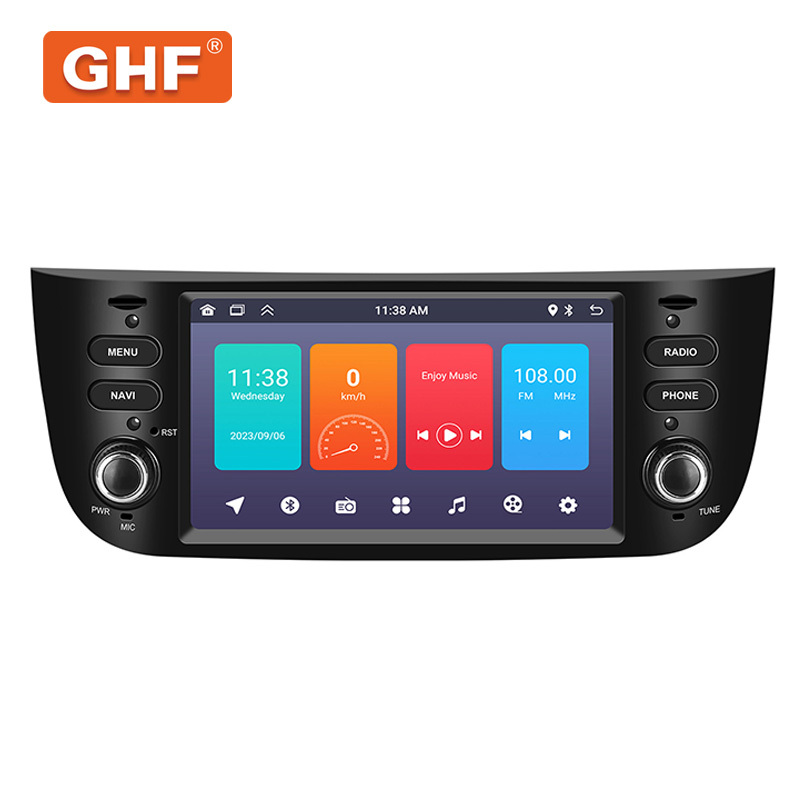 6.2 Inch Car Multimedia Android Touch Screen USB Bt WiFi Mirror Link Car Audio Player for FIAT Punto/Linea