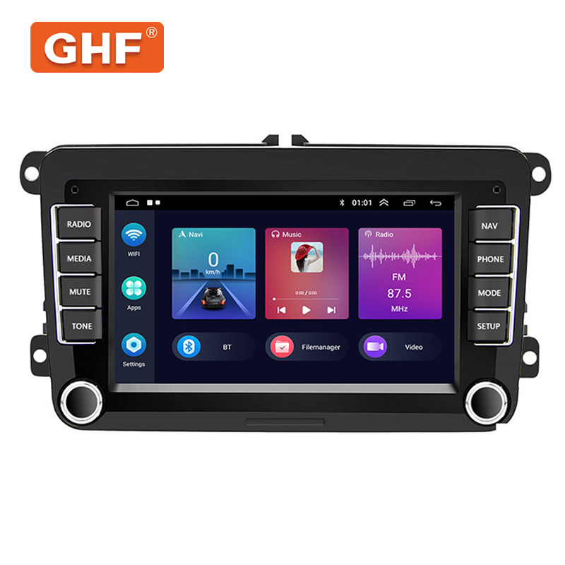 7-Inch Android 12 Car Navigation Touch Screen Wireless Carplay Audio Player for Volkswagen