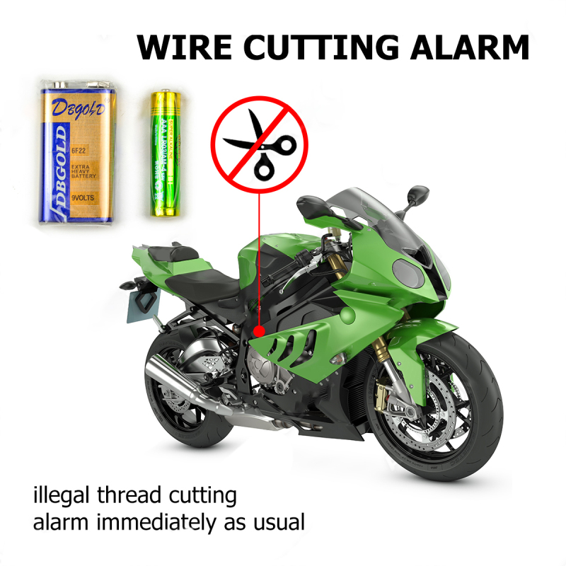 2-Way Motorcycle/Motobike Smart Key Pke Passive Keyless Entry Remote Engine Start Anti-Cutting Alarm