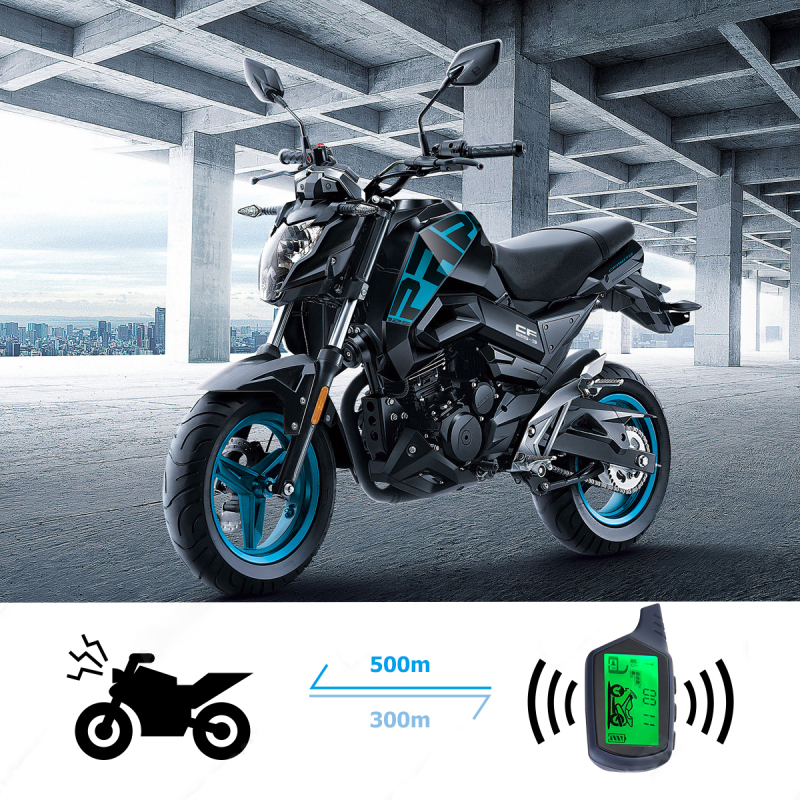 2-Way Motorcycle/Motobike Smart Key Pke Passive Keyless Entry Remote Engine Start Anti-Cutting Alarm