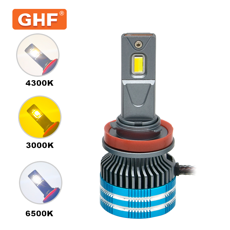 3000-6500K Yellow/White Dual Color Fog Lights 80W DRL Headlight Bulb
