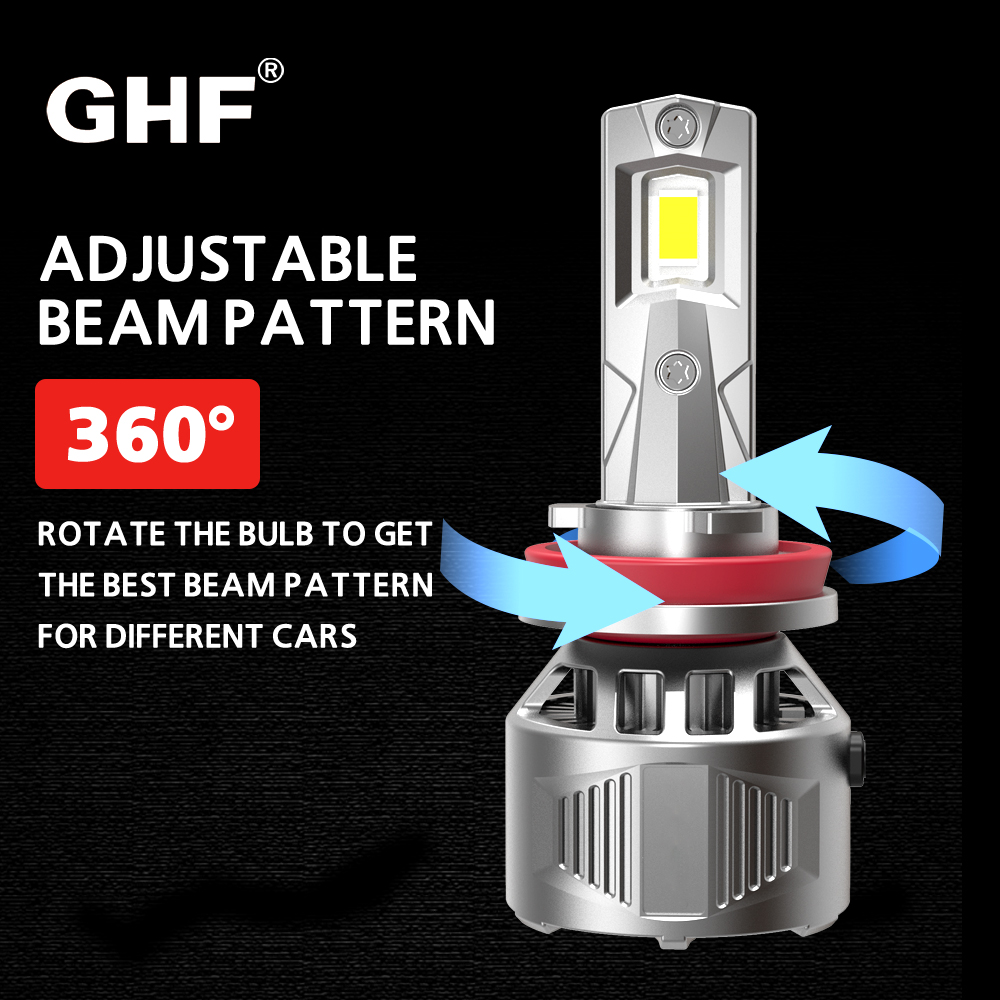 50W LED headlights, car headlights, used in all GM cars
