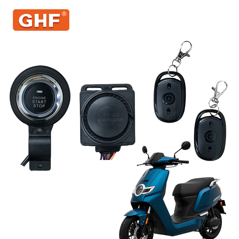 48-72V E-Motorcycle/Electric Tricycle One Button to Start Key Pke Anti-Theft Car Alarm