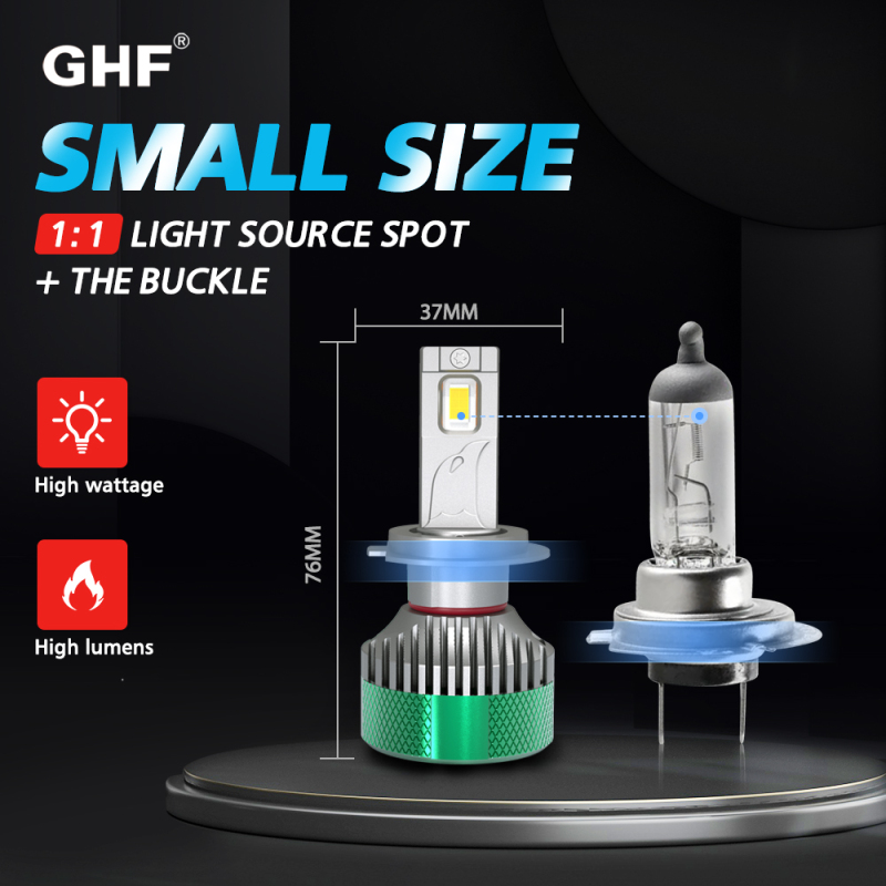 High and low beam can be switched freely, 75 watt intelligent LED headlights, energy consumption is only 1/3 of traditional