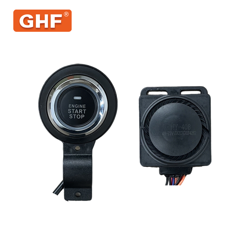 48-72V E-Motorcycle/Electric Tricycle One Button to Start Key Pke Anti-Theft Car Alarm