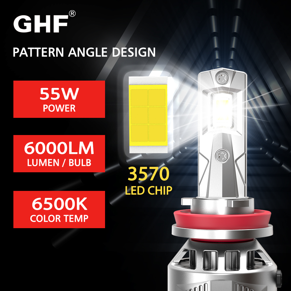 50W LED headlights, car headlights, used in all GM cars