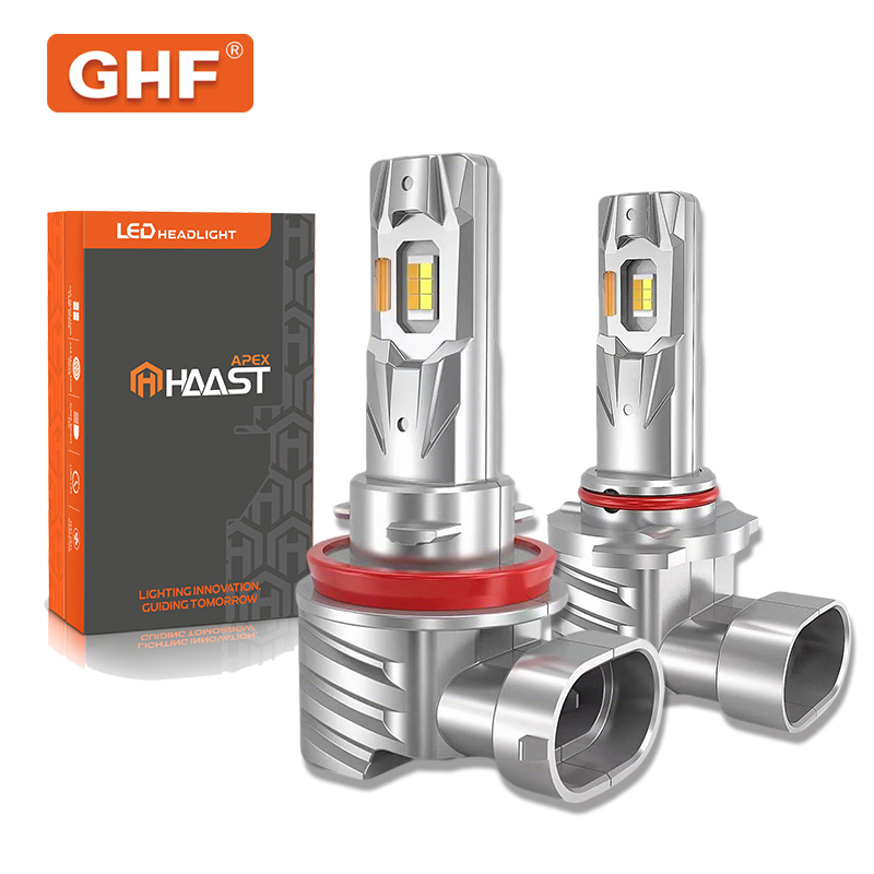 White and Yellow Switchable LED Headlight Bulb Plug-in Car LED Light for H4 H11 9005 9006