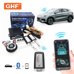 12V Universal One Way Pke Car Alarm System with Bluetooth APP Remote Engine Start – Car Security Accessories