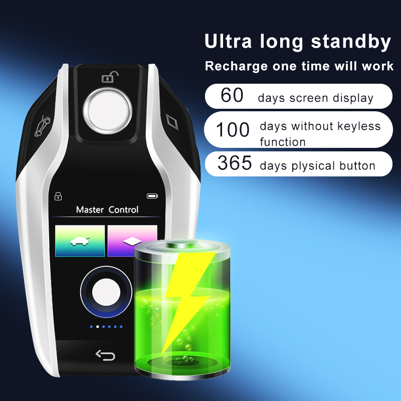 Pke Smart One-Click Start Smart LCD Car Key with Remote or OBD Control Remote Key Engine Start Stop System