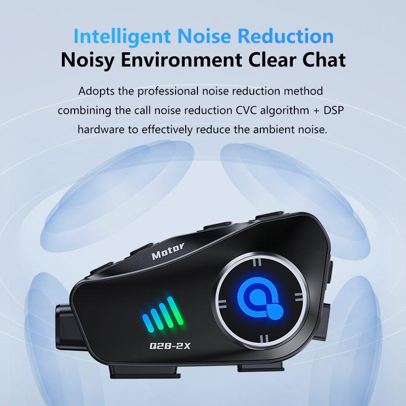Integrated Waterproof Motorcycle Headset with Bluetooth HD Camera