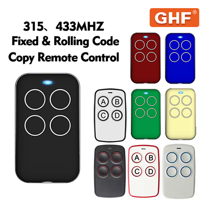 433MHz Auto Remote Control Electric Garage Door Opener Controle Remoto for Duplicator Clone Cloning Code