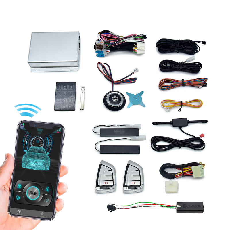 Mobile Phone APP Control Car Smart Key Bt Remote Engine Start Stop Pke Keyless Entry
