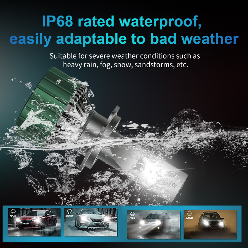 M9 PRO Luz LED 120W 20000lmhi Lo Beam Cars Lamp H4 H7 Waterproof Headlamp LED Headlight for Universal Cars