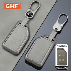 Wholesale Key Shell Leather Protection Zinc Alloy Car Key Case for Volvo