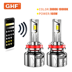APP Control Car LED Bulbs H11 13000lm Lumen LED Headlight Bulb for Foco LED Para Auto