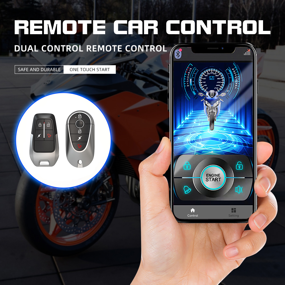 12V Alarma De Coche Control Remoto Moto Antirrobo Anti-Hijacking Immobilizer Motorcycle Alarm System for One Way