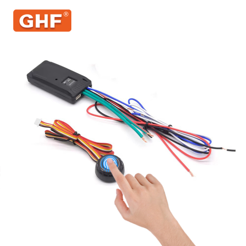 12V Vehicle Fingerprint Engine Lock High-Security Biometric Anti-Atraco Alarm System