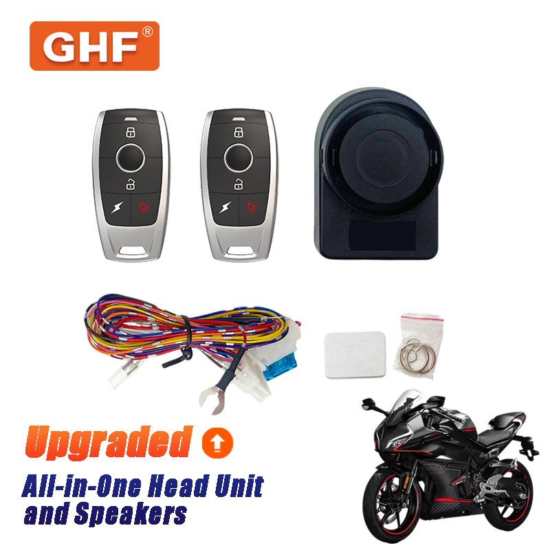 12V Alarma De Coche Control Remoto Moto Antirrobo Anti-Hijacking Immobilizer Motorcycle Alarm System for One Way