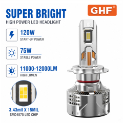 240W Car Headlight LED Bulb Super Bright 12000lm H1 H3 H4 H7 H119005 9006 9012 Plug and Play Auto LED Headlight Bulbs