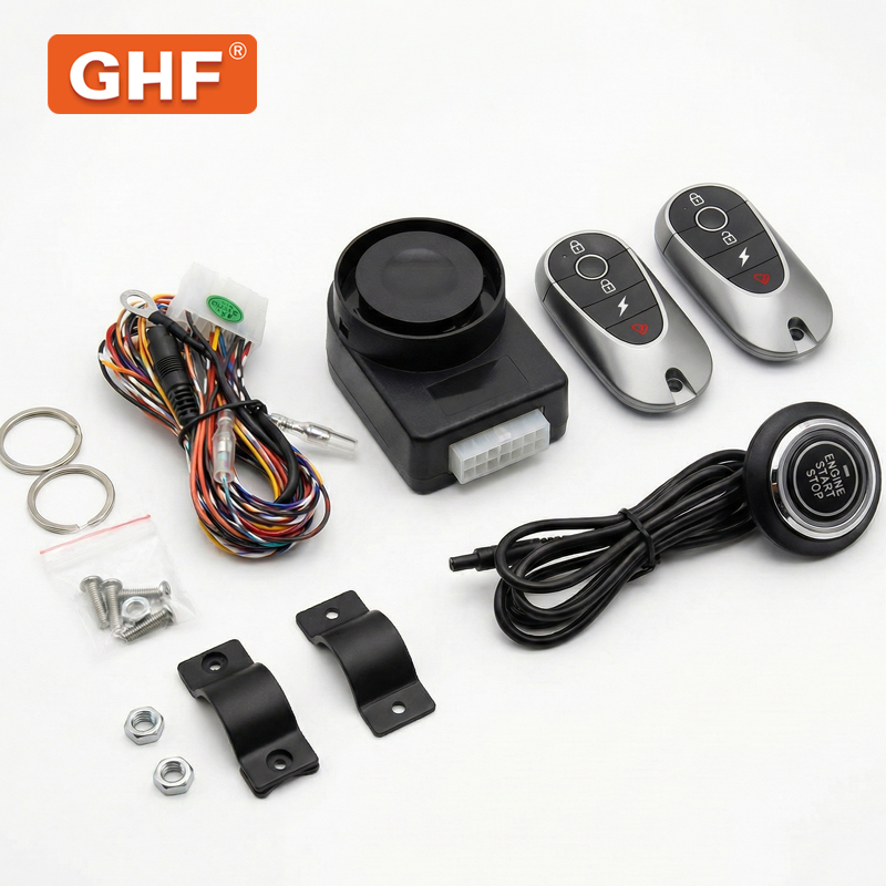 12V Alarma De Coche Control Remoto Moto Antirrobo Anti-Hijacking Immobilizer Motorcycle Alarm System for One Way