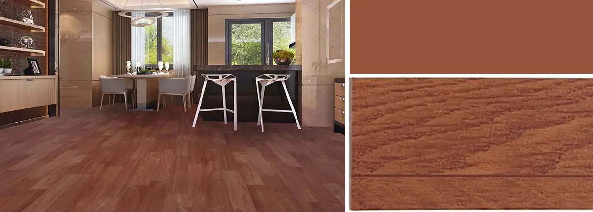 PVC Wood Grain Series Compact Floor Application
