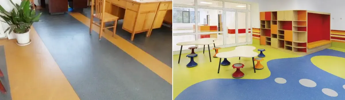 PVC vinyl floor