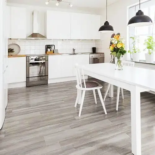 Environmental friendly? Is it possible to use wood grain vinyl flooring instead of logging