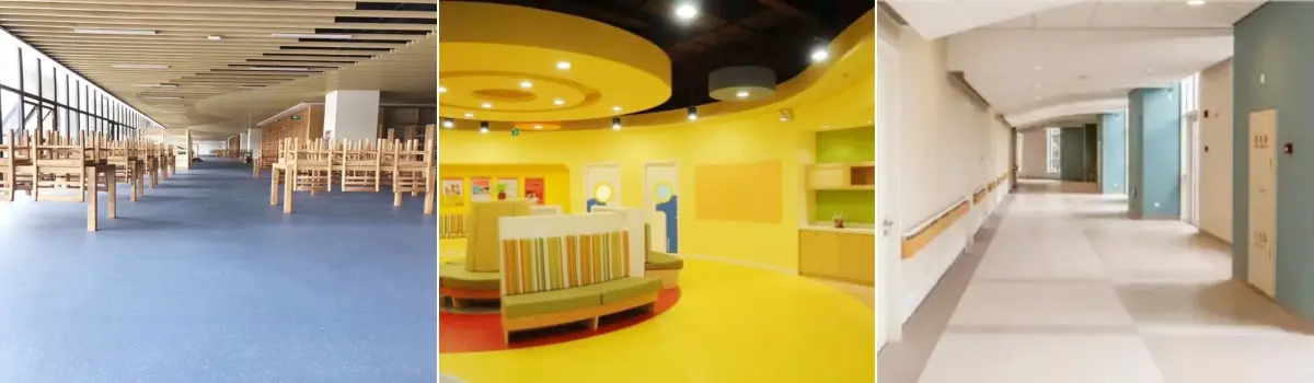 PVC flooring application
