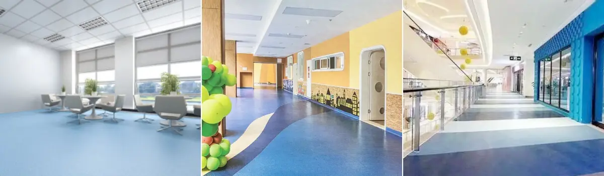 laying PVC flooring