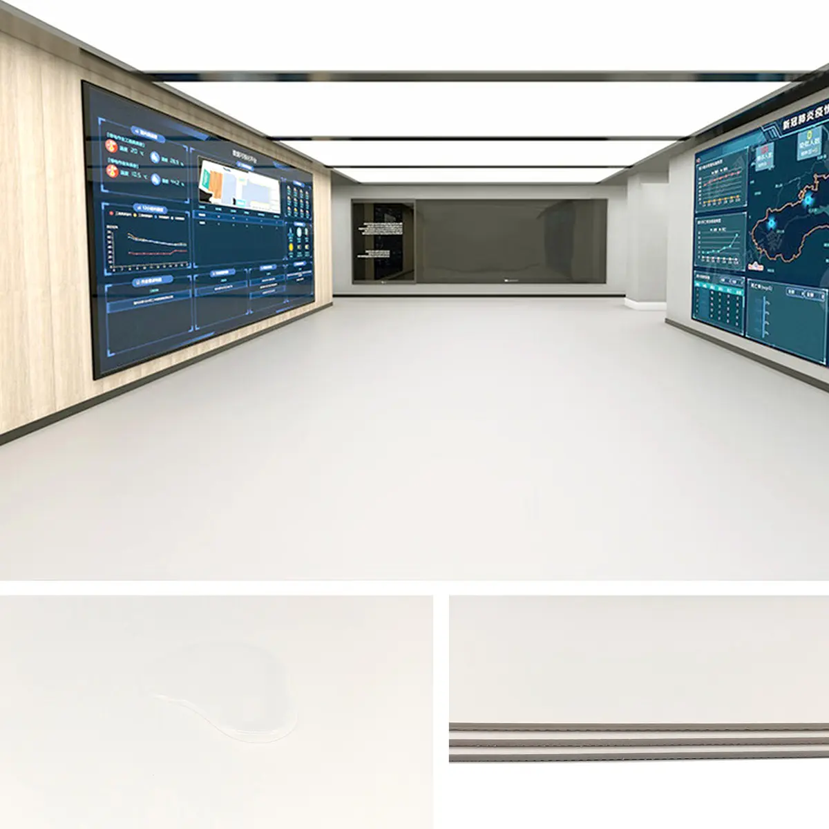 PVC Flooring White Application