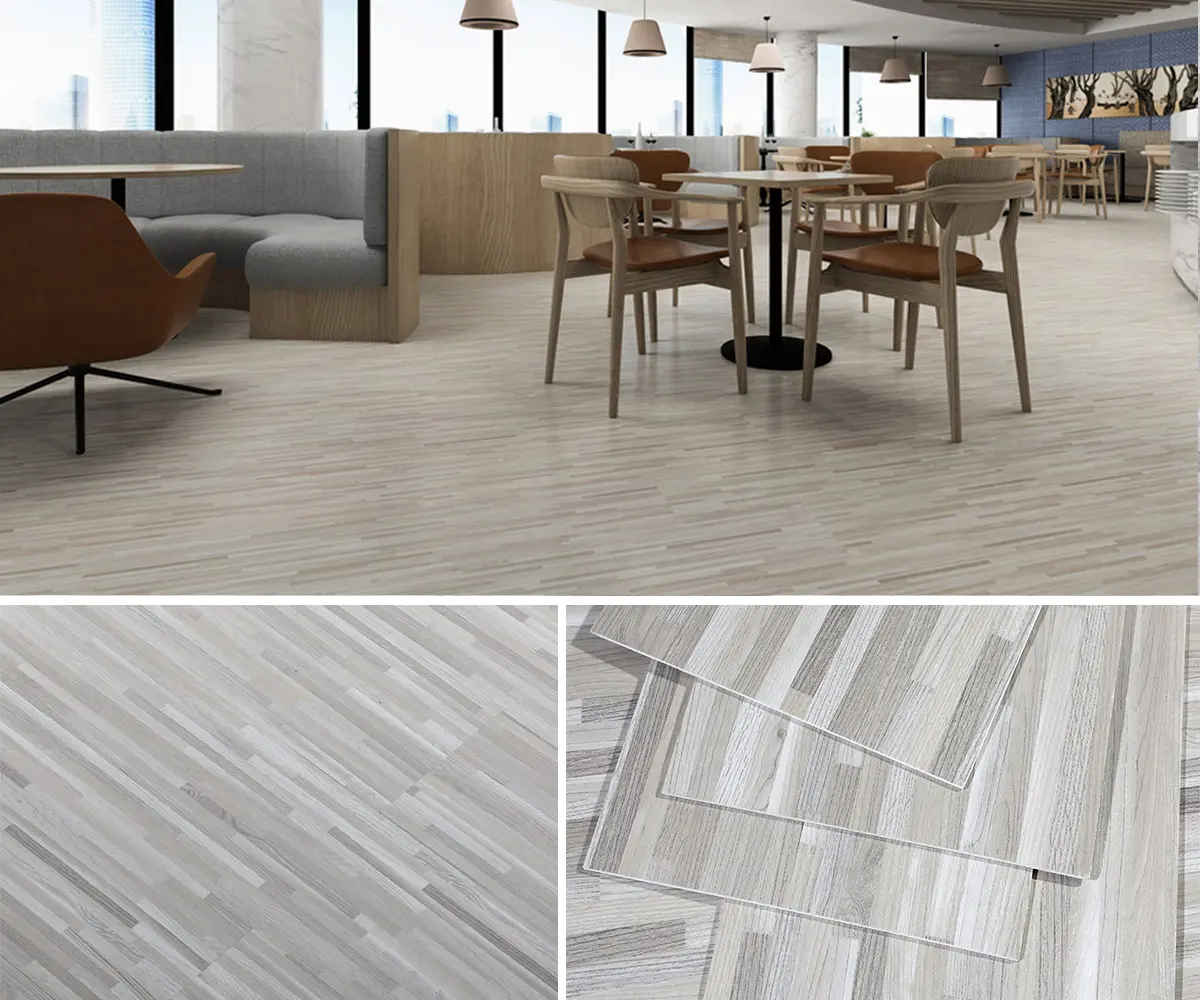 LVT sheet plastic floor Application