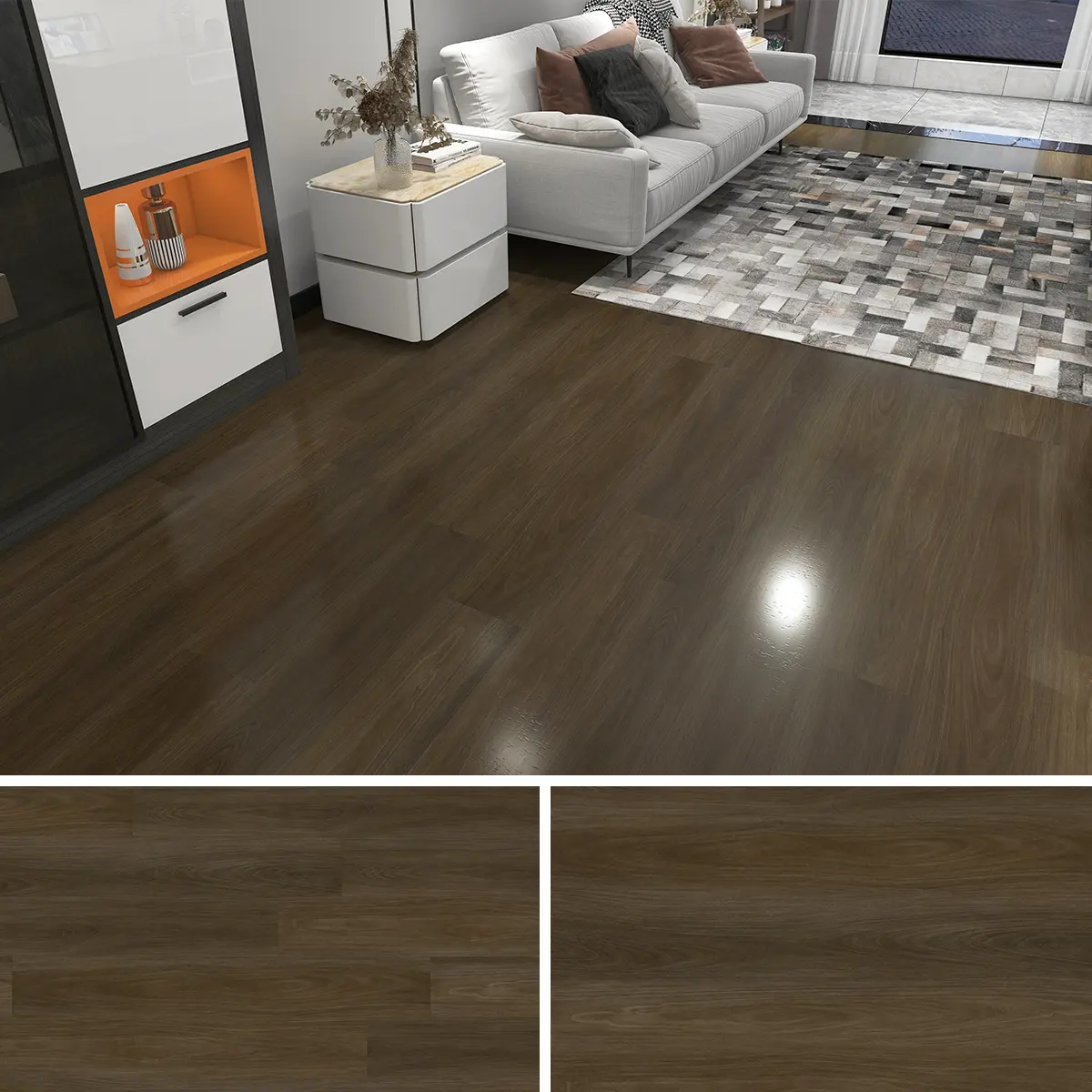 Stone plastic flooring Application