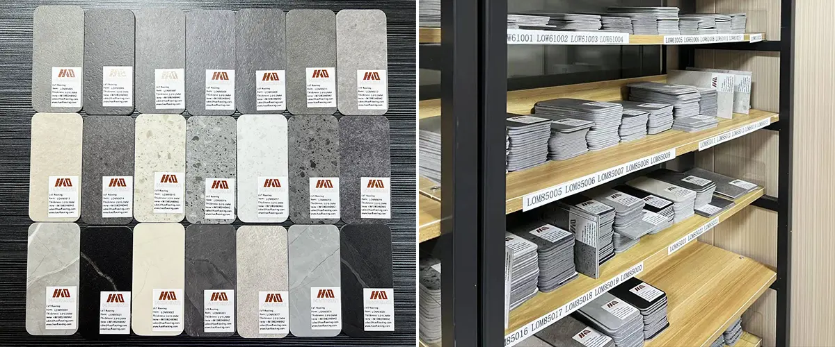 LVT Flooring Grey Tile Free Sample