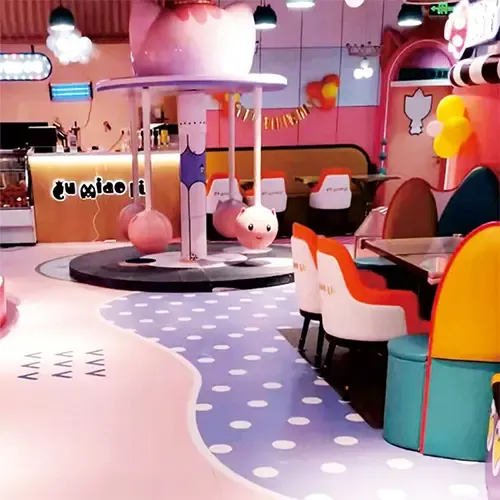 Customized Special Restaurant Flooring Design