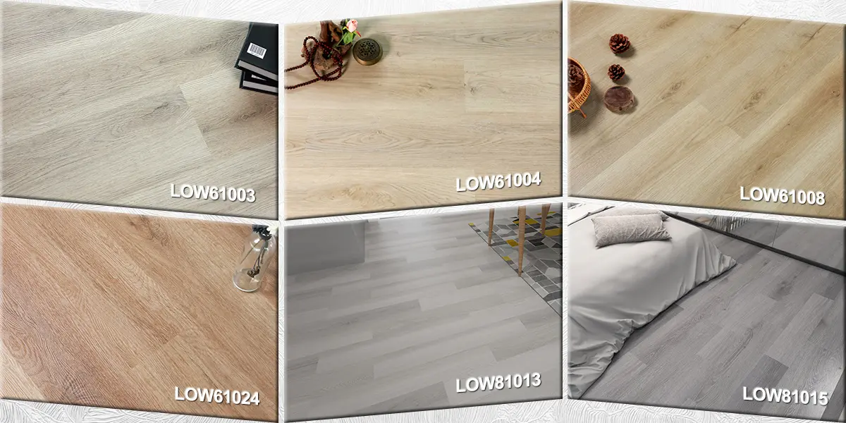 Color de grano de madera para pisos LVT