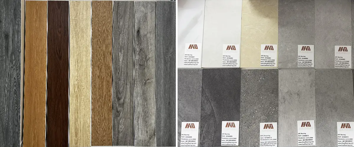 Pisos de vinilo impermeables SPC