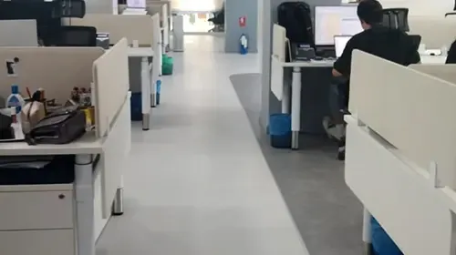 Application Of LVT Floor In A Myanmar Company Office