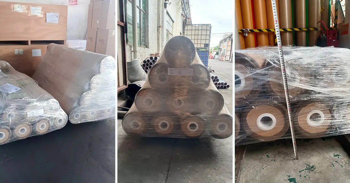 PVC Floor packaging and transportation